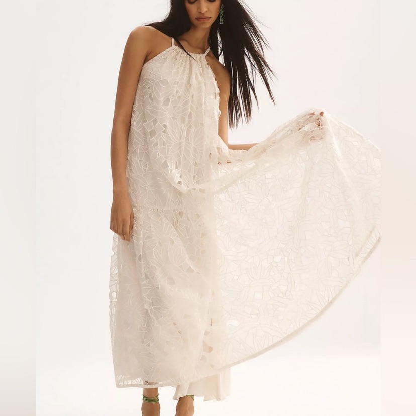 Nwt Payal Jain Lace Halter Dress